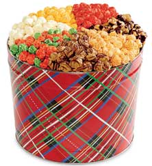 Holiday Plaid 7-Way Popcorn