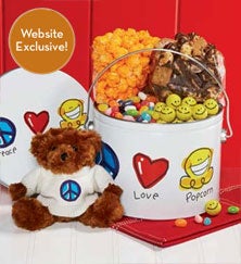 Peace, Love & Popcorn Treat Pails