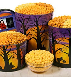Spooky Halloween Popcorn Tins 26302z Spooky Halloween Popcorn Tins