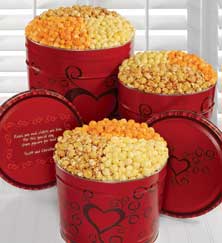 Tattoo Hearts Popcorn Tins
