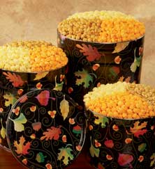 Autumn Swirls Popcorn Tins