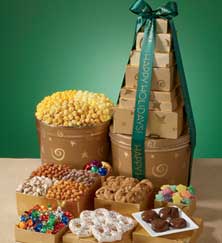 Gold Stars & Swirls 7-Tier Tower