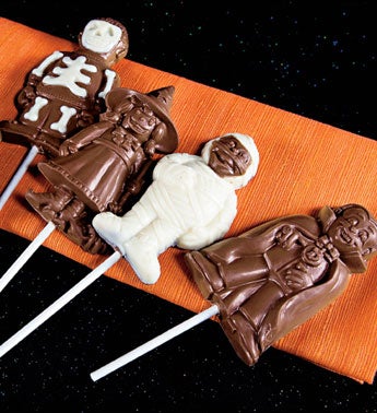 Set 5 Chocolate Halloween Pops - The Popcorn Factory from thepopcornfactory.com