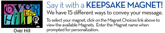 Personalize with a Keepsake Magnet