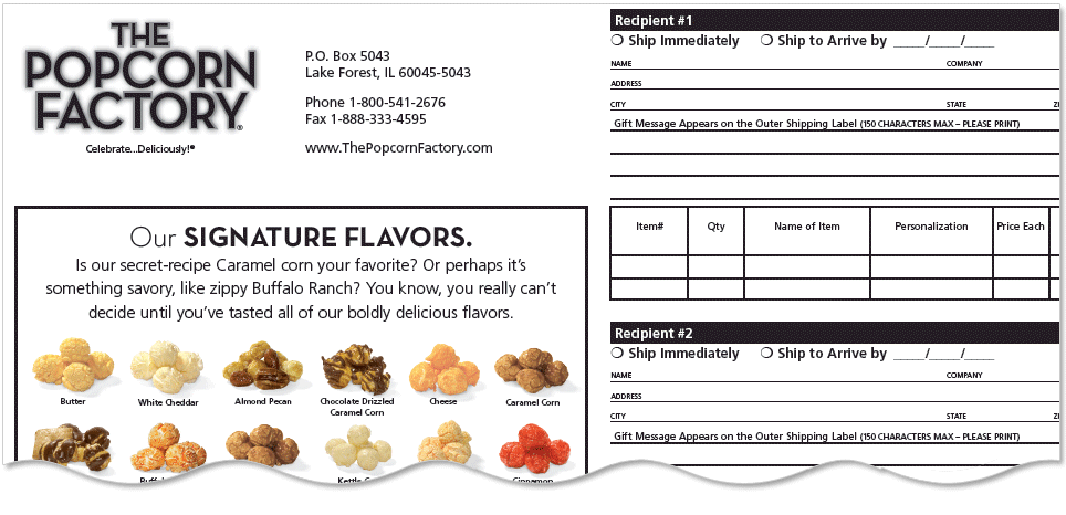 order form for the popcorn factory picture order form